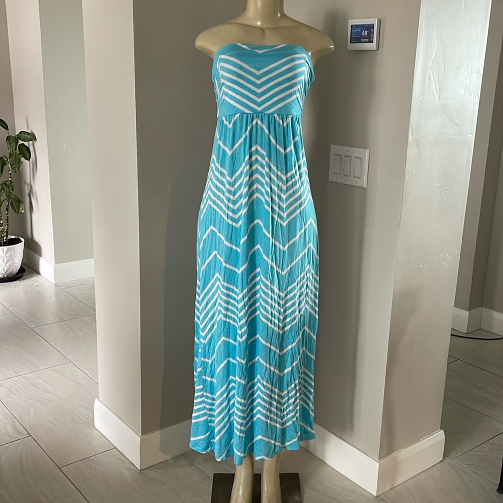 Design history tube top sleeveless maxi dress missy size medium